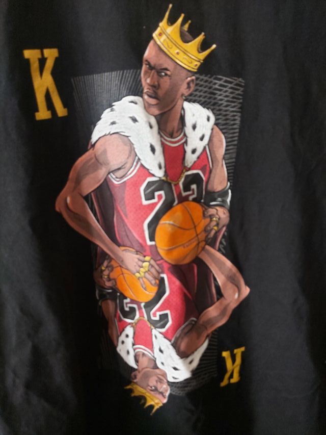 Camiseta m/c negra estampada King Mike Tee