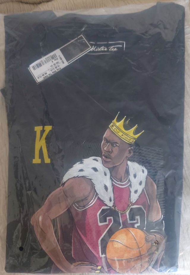 Camiseta m/c negra estampada King Mike Tee