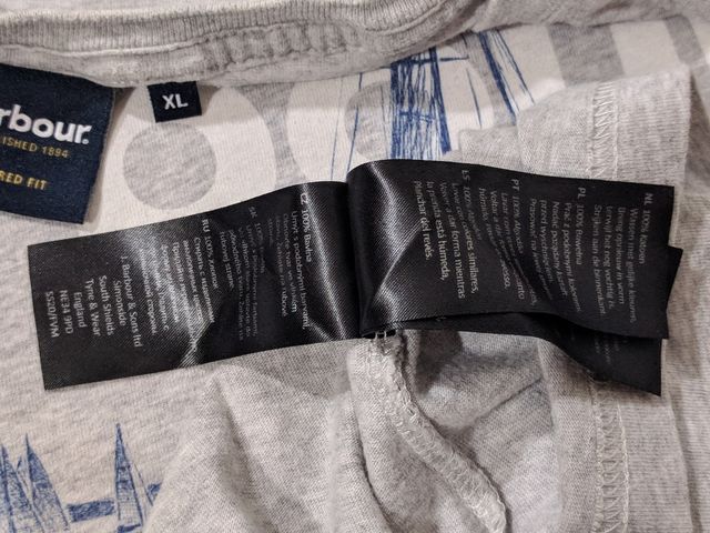 Camiseta XL Barbour Mariner Tailored Fit