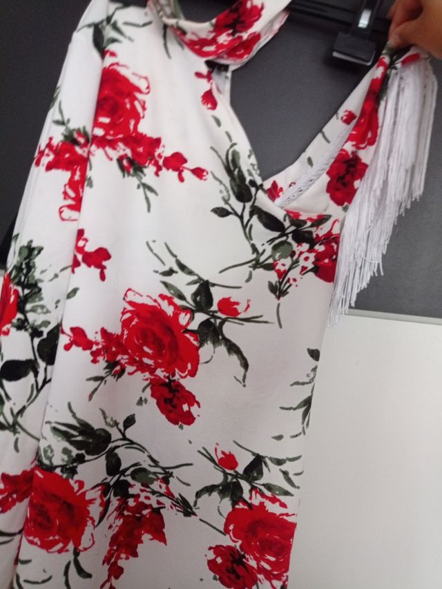 Vestido flores talla L