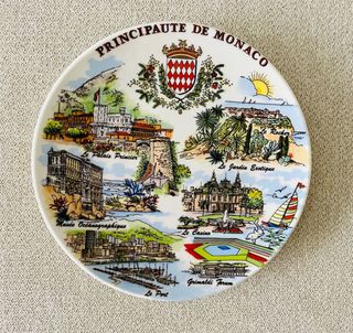Piatto ceramica Montecarlo da appendere dia.15 cm 