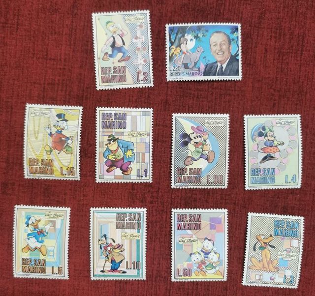 FRANCOBOLLI DYSNEY SAN MARINO