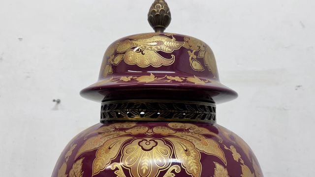 Jarron limoge siglo XIX estilo Luis XV