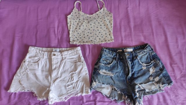 2 shorts + top regalo