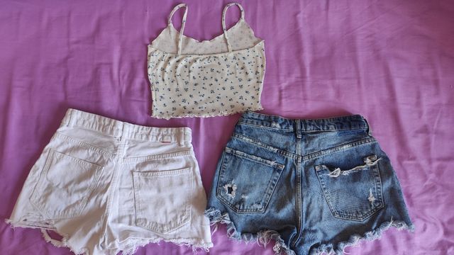 2 shorts + top regalo