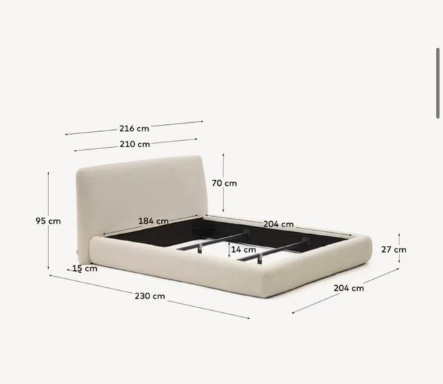 Cama Kave Home 180x200