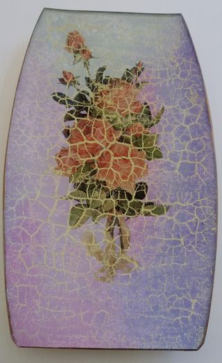 Svuota tasche in vetro decoupage decorato