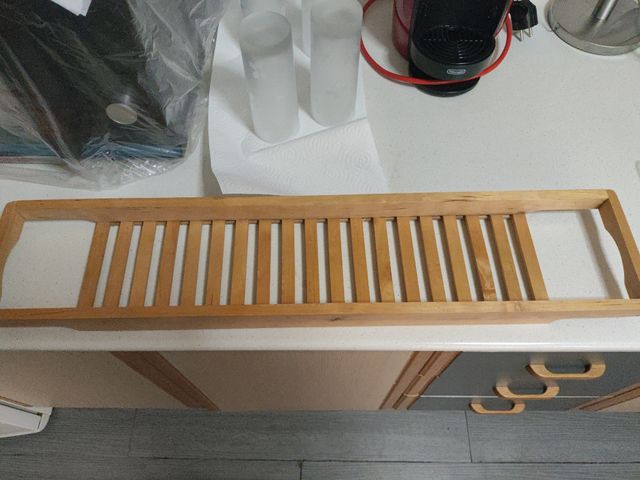 Bandeja de bambú Ikea para bañera