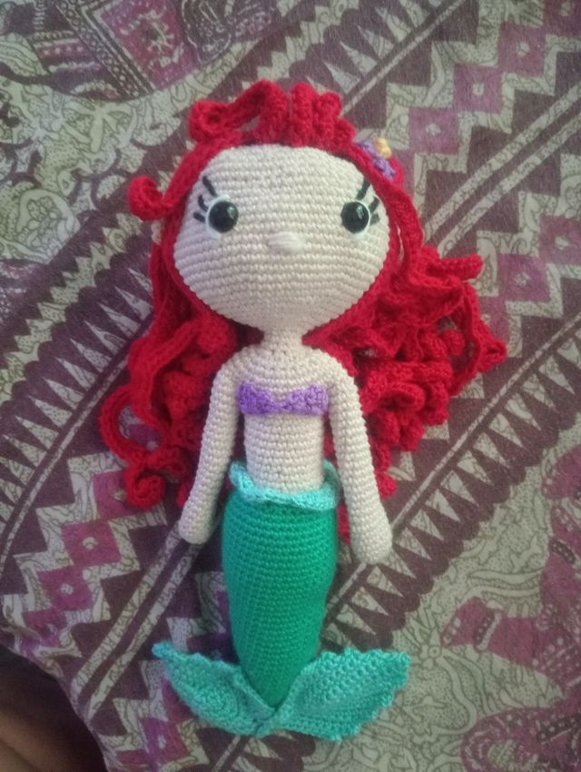 Muñeca Amigurumi la Sirenita