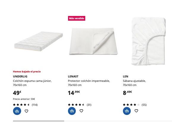 Cama IKEA infantil Sniglar completa