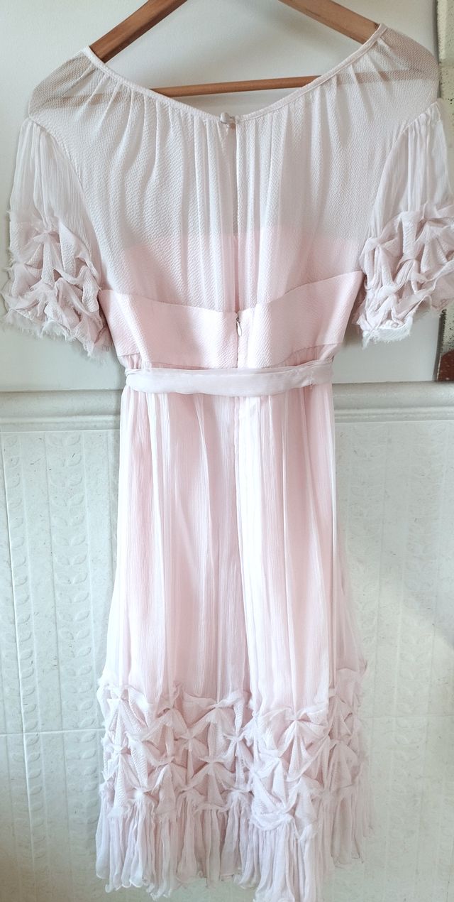 Vestido fiesta color rosa antiguo de Rosas Rojas