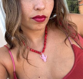 Collar handmade cactus murano