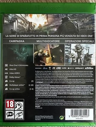 Xbox One gioco Call duty modern warfare 