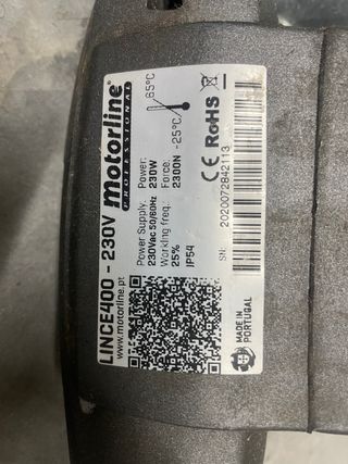 Motor puerta o cancela abatible