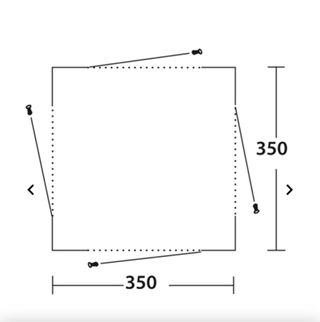 Carpa Outwell Oklahoma Lite Daytent  3.5 x 3.5