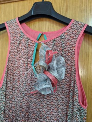 Vestido fiesta y tocado - Mujer