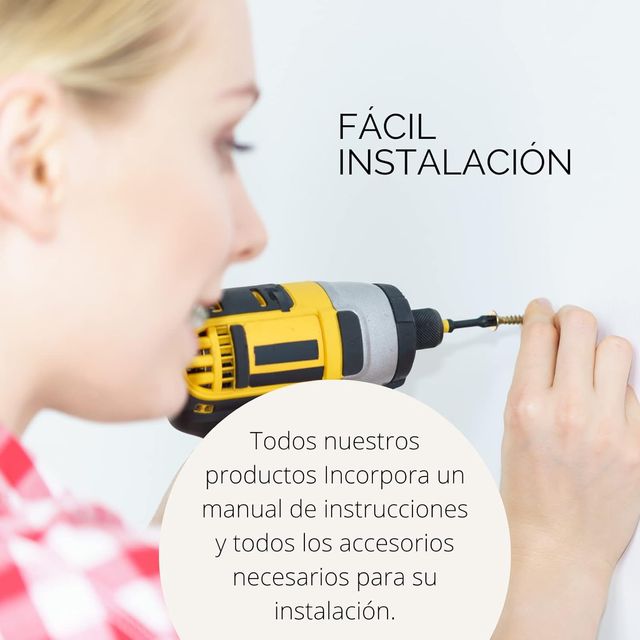 Espejo Maquillaje con Luz LED Botón Táctil