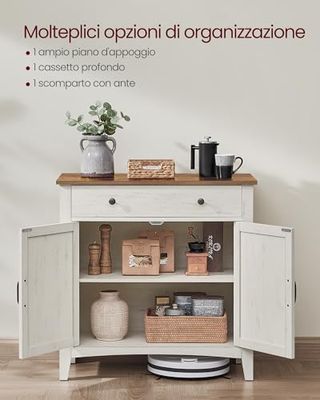 Credenza Cucina, Mobiletto con Cassetto, Mobile co