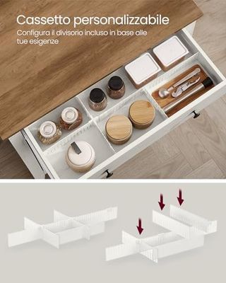 Credenza Cucina, Mobiletto con Cassetto, Mobile co