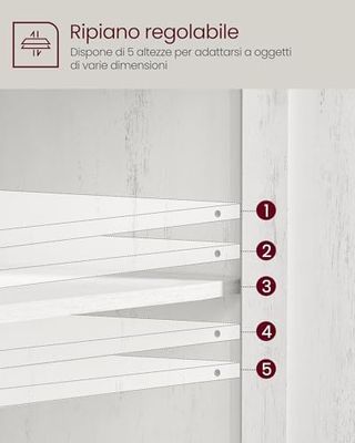Credenza Cucina, Mobiletto con Cassetto, Mobile co