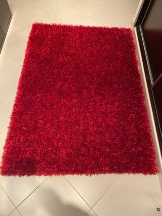 Conjunto tapete, candeeiro e jarra