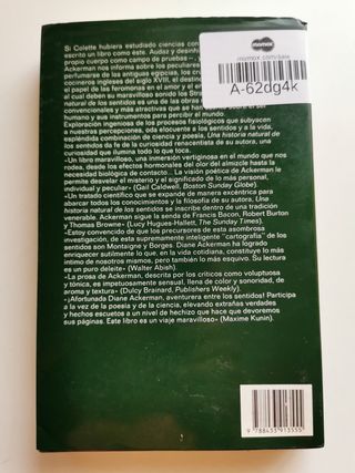 Una historia natural de los sentidos.
