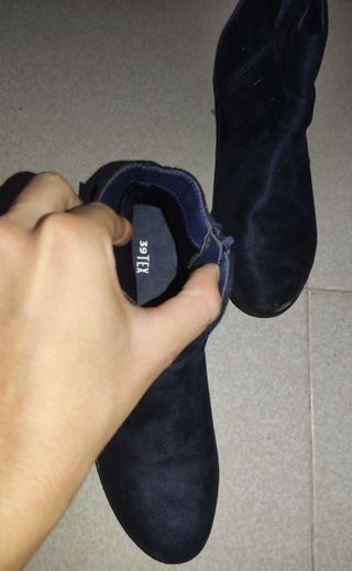 Botines azul marino