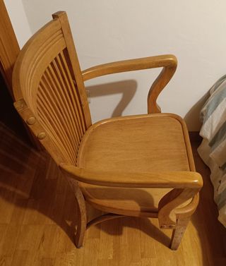 SILLA DESPACHO ANTIGUA CON BRAZOS