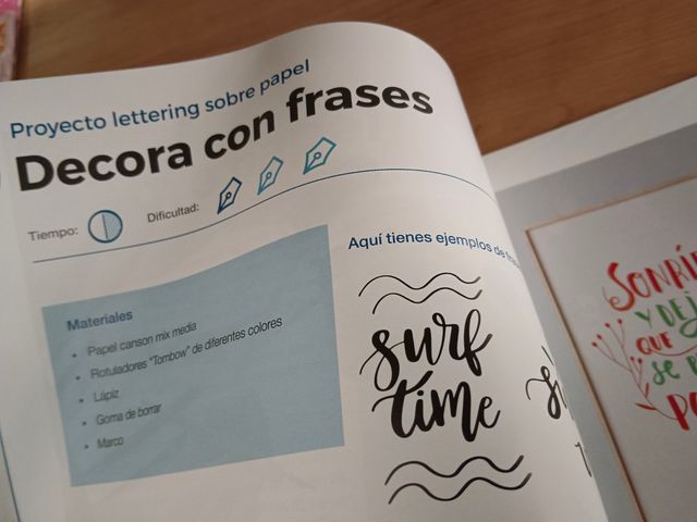 Libro caligrafía y lettering