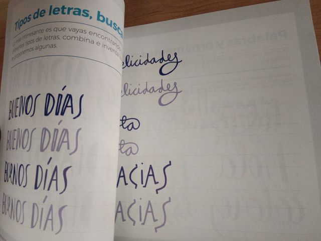 Libro caligrafía y lettering