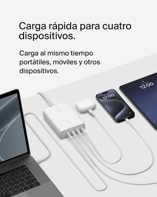 BELKIN CARGADOR 4 USB-C GAN BOOSTCHARGE PRO PD 3.1