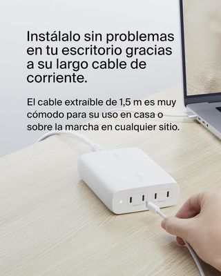BELKIN CARGADOR 4 USB-C GAN BOOSTCHARGE PRO PD 3.1