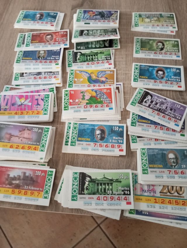 74 decimos lotería nacional de 1979 a 1990