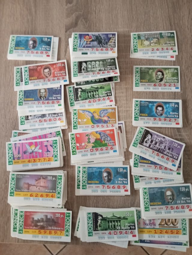 74 decimos lotería nacional de 1979 a 1990