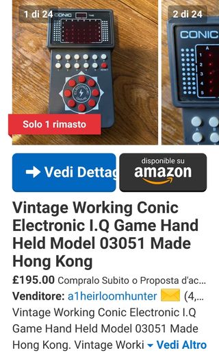 Retrogame Conic a led