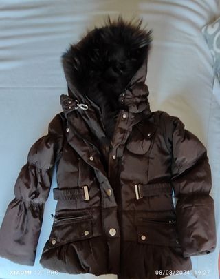 Parka mujer color marron