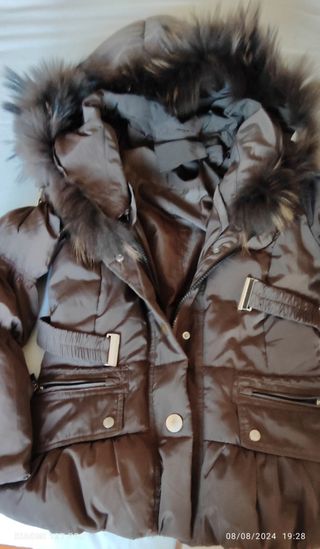 Parka mujer color marron