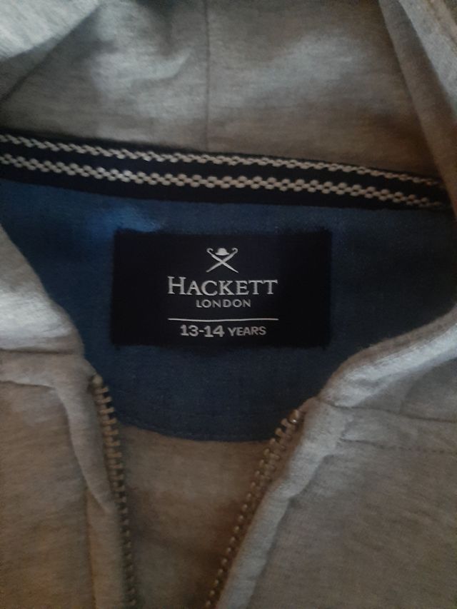 Sudadera gris Hackett niño talla 13 - 14 años