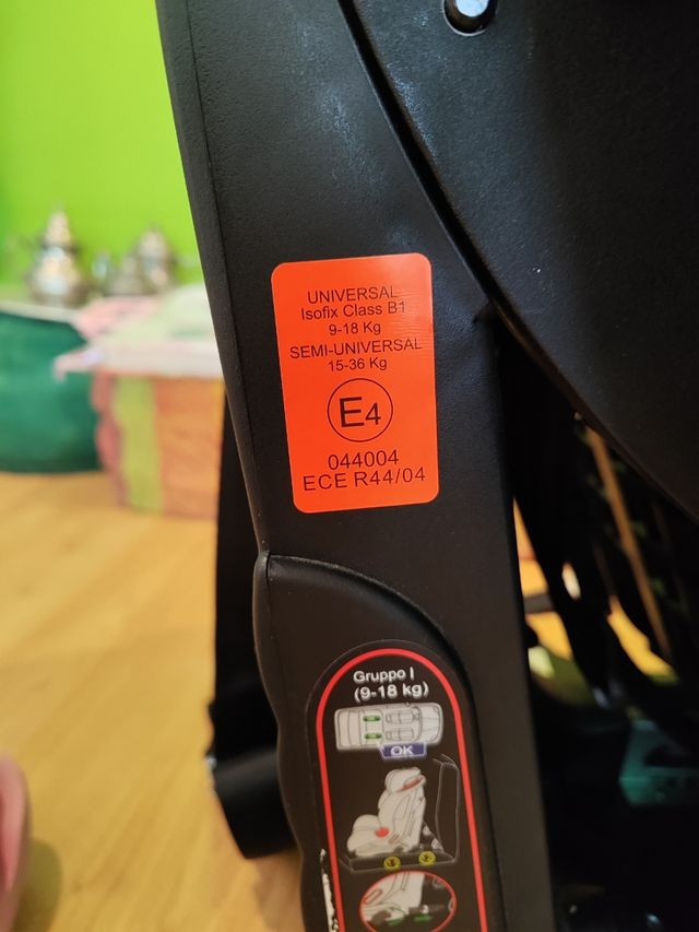 Silla coche Isofix Foppapedretti Grupo 1,2,3