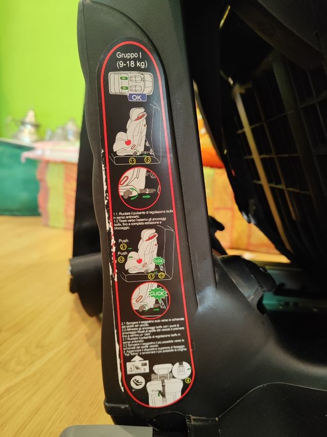 Silla coche Isofix Foppapedretti Grupo 1,2,3