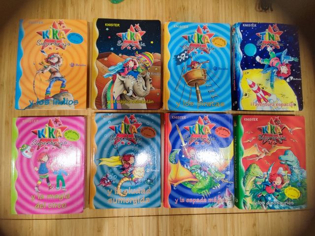 8 libros infantiles Kika superbruja