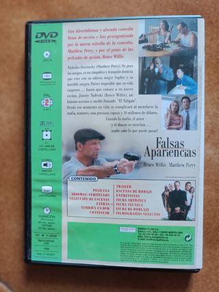 Película DVD "Falsas Apariencias"