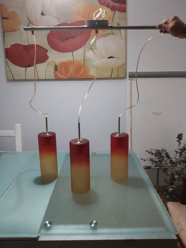 Lámpara de 3 tulipas