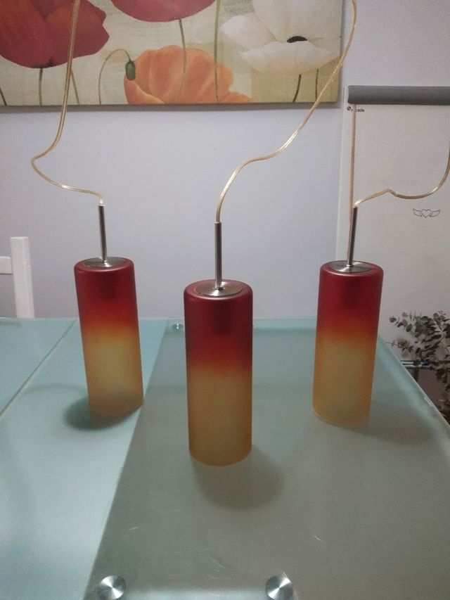 Lámpara de 3 tulipas