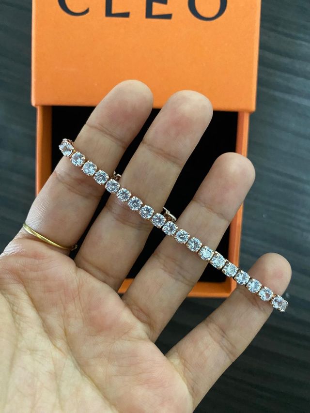 Pulsera Acero Cleo bañada en Oro