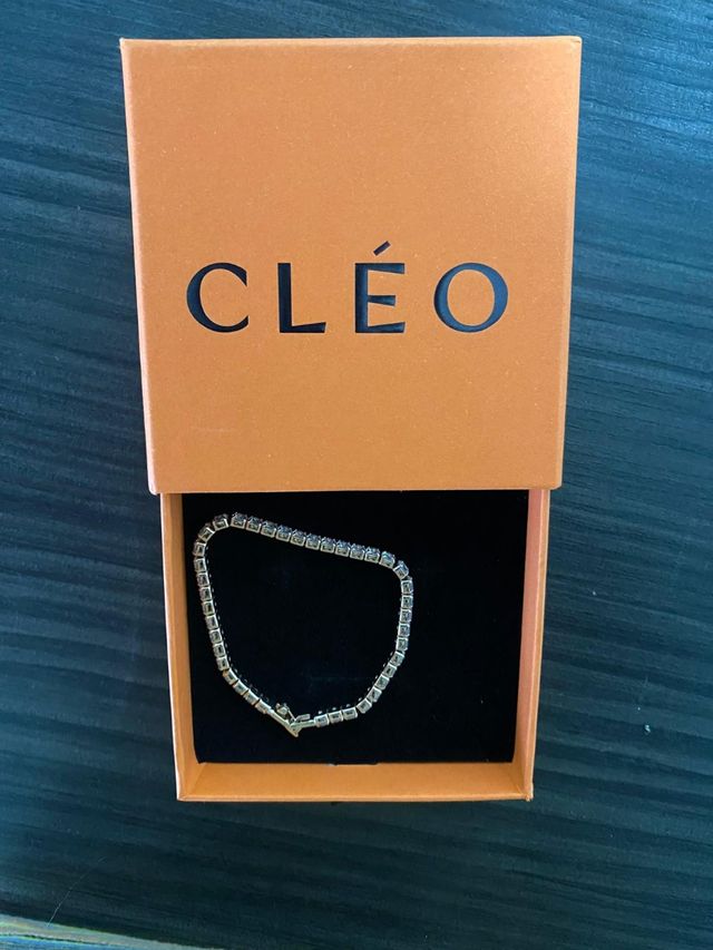 Pulsera Acero Cleo bañada en Oro