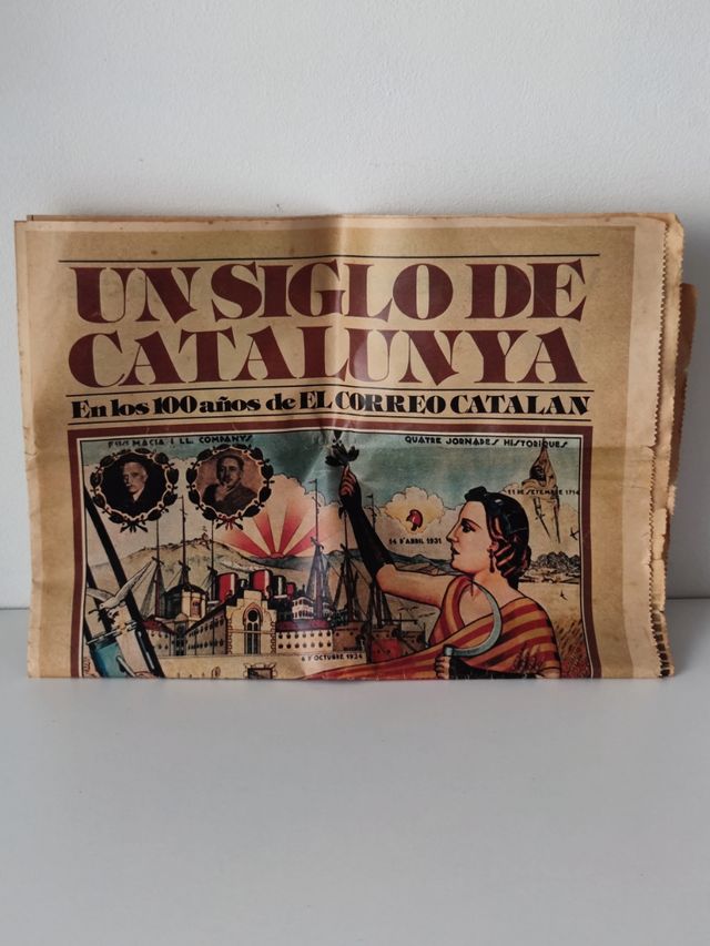 Periódico antiguo catalán