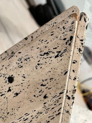 Mesita marmol con cristal