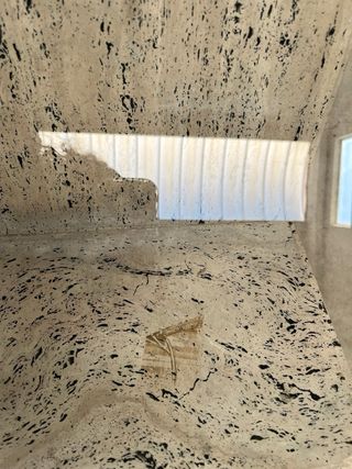 Mesita marmol con cristal
