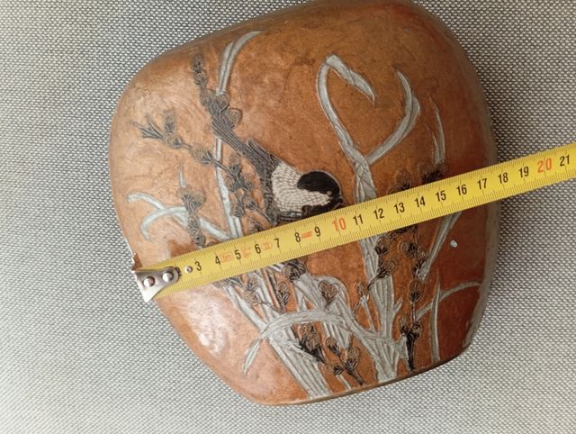 Jarrón bronce lacado